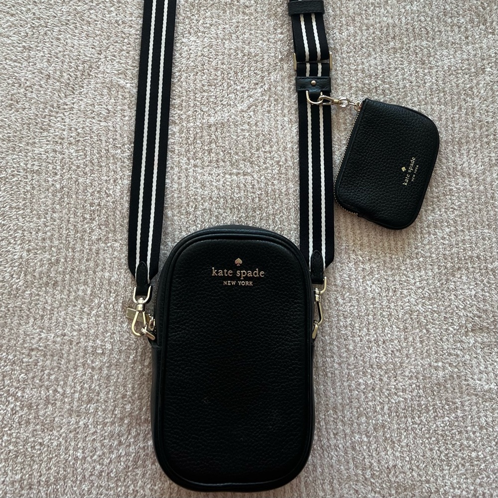 Kate Spade Black Crossbody Bag with Coin Pouch